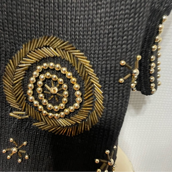 Vintage Victoria Harbour vintage 80’s beaded sweater size 2X - Picture 3 of 10